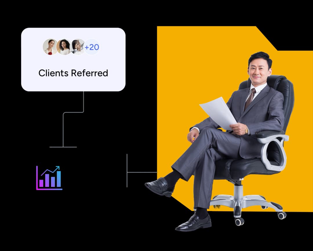 Corporate partnership illustration